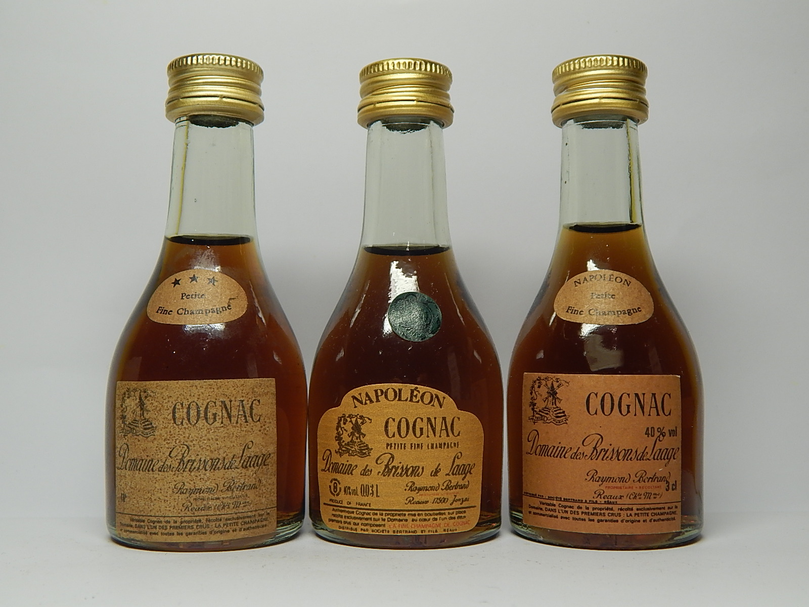 DOMAINE des BRISSONS de LAAGE *** - Napoleon - Napoleon Petite Fine Champagne Cognac 